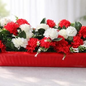 حوض زهور كبير أحمر